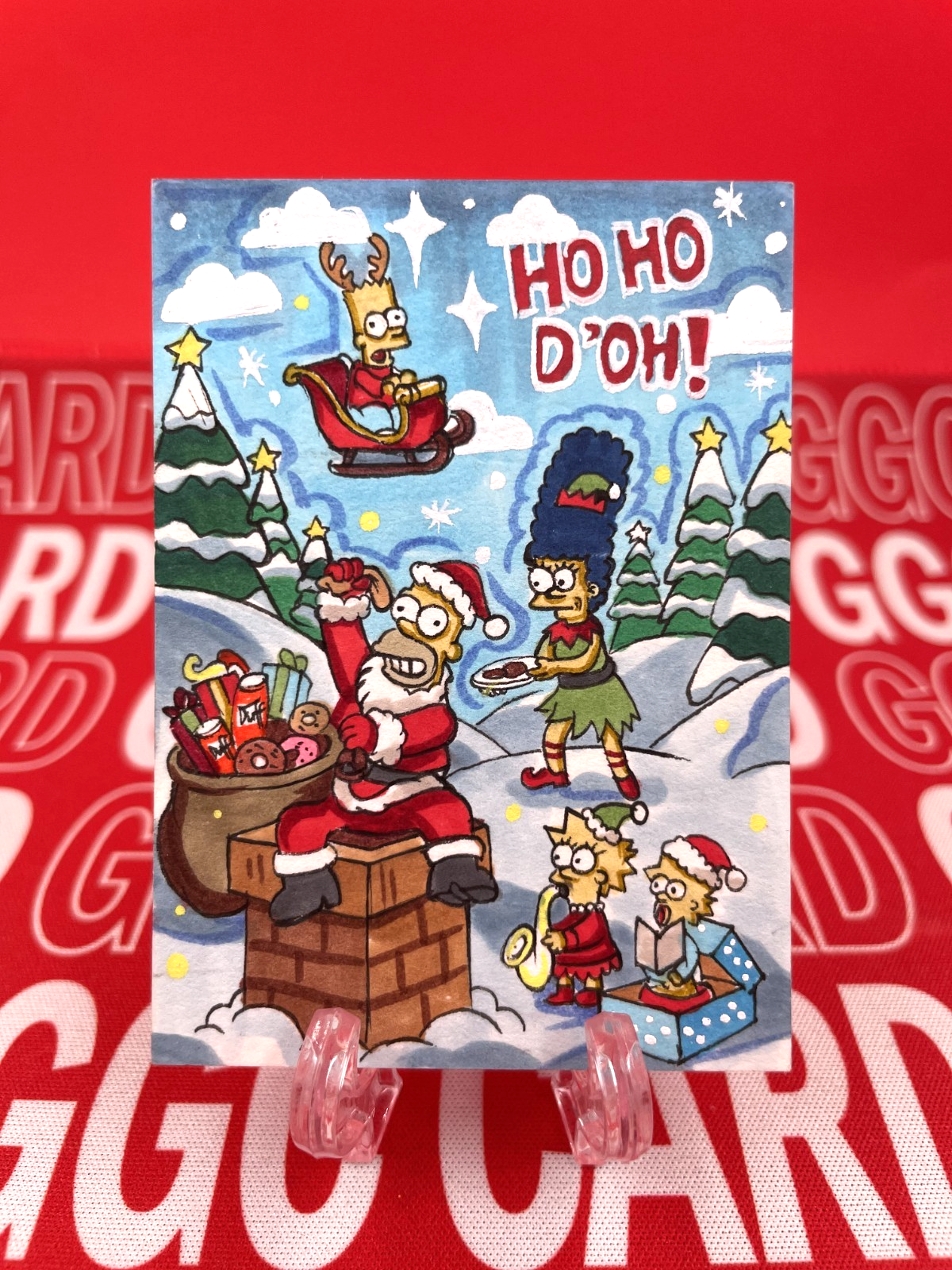 【Christmas Limited】GGC Studio The Simpsons Artist Hand Drawn Sketch Card 1/1