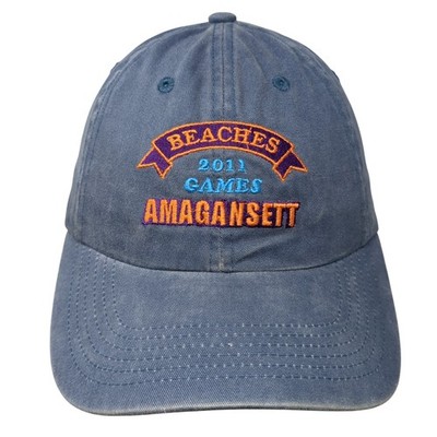 Beaches 2011 Games Amagansett Slideback Hat Blue One Size Embroidered