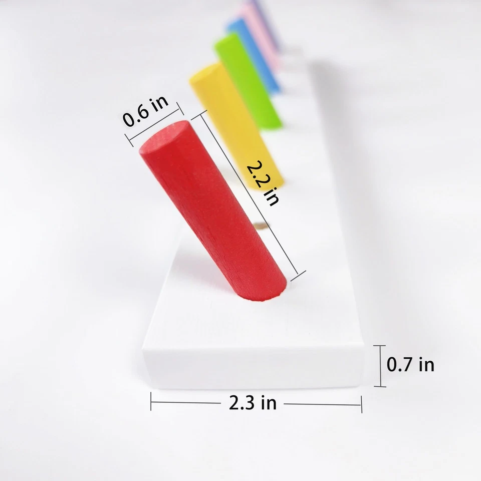 Wood Wall Mounted Coat Racks 6 Hooks Wall Hanger Key Hooks Pegs for Hanging H... - Image 3 of 4