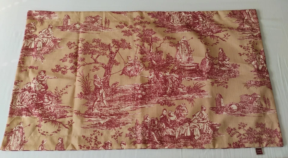 Designer Sherry Kline King travesseiro fronhas banheiro romântico vitoriano borgonha amarelo - Imagem 2 de 4