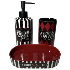 Killstar Bathroom Set 3pc TRICKS N CHILLS Soap Dispenser Soap Dish Accs Holder