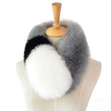 Sciarpa Donna In Pelo Sintetico Fluffy Calda Scaldacollo Invernale