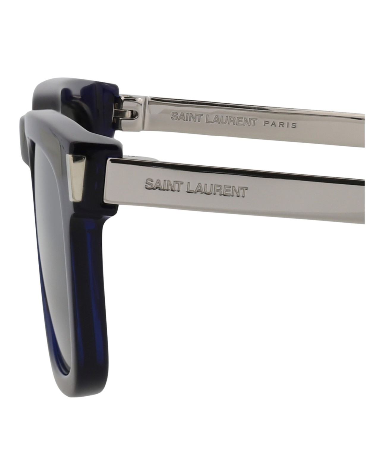 Saint Laurent Unisex Quadrato Rettangolo Blu Argento Argento Fashion Designer