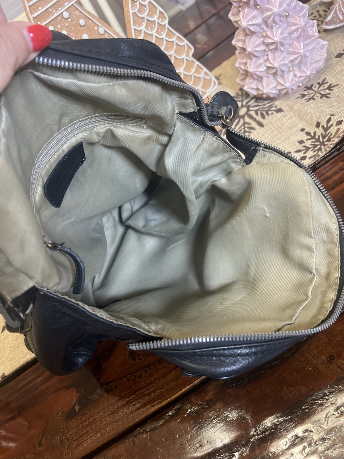 American Leather Co Genuine Super Soft Leather Backpack Black