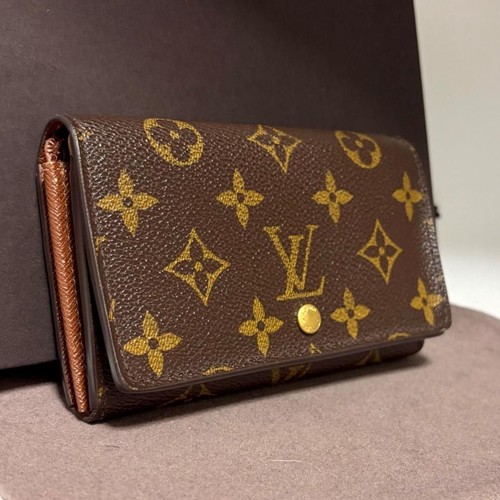 Louis Vuitton A17 Monogram Bifold Wallet Women's Excellent From Japan