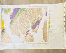 Original 1971 Rothesay Geological Survey Solid & Drift Map 1:50,000