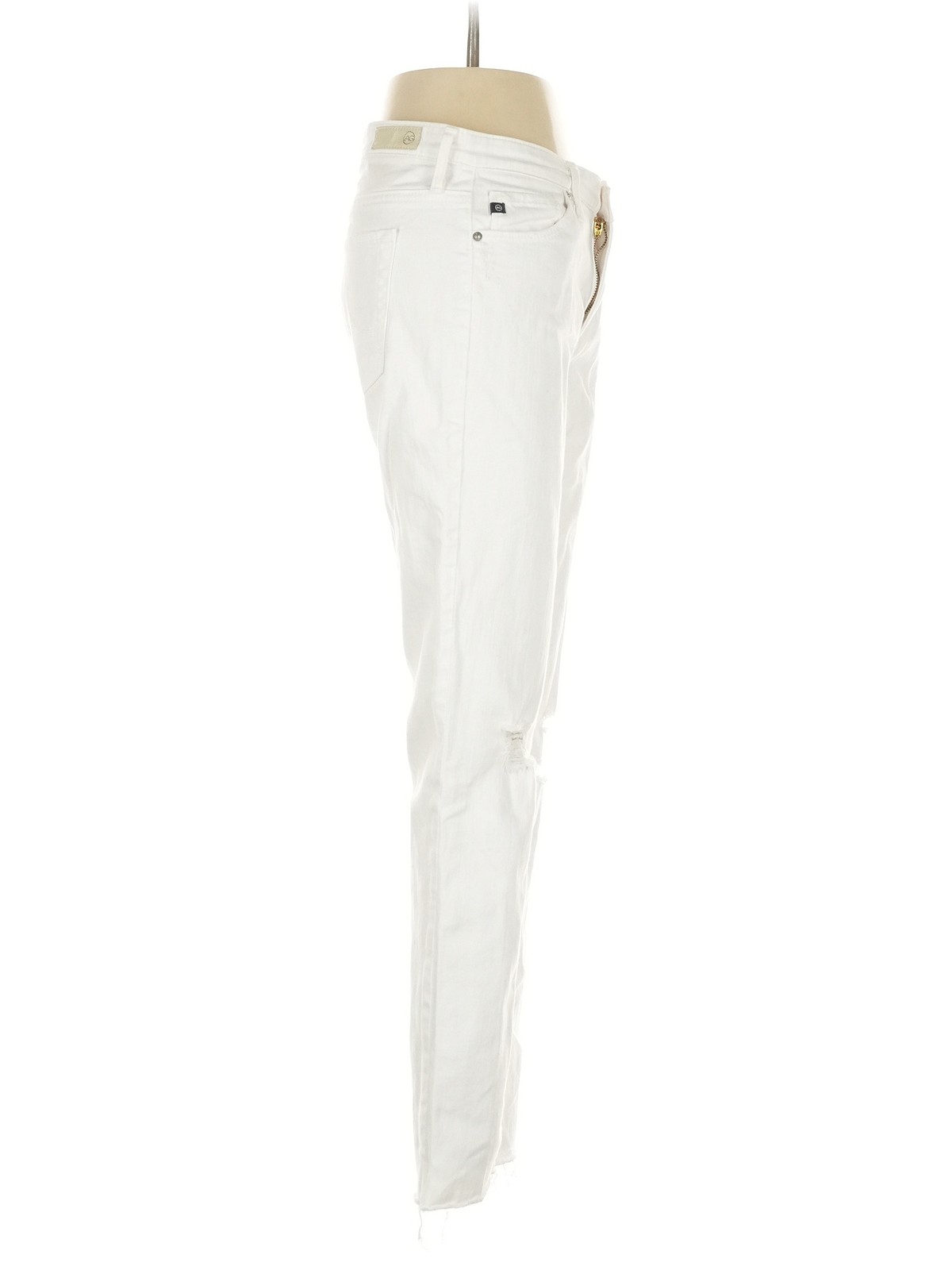 Adriano Goldschmied Women Ivory Jeans 27W thumbnail 3