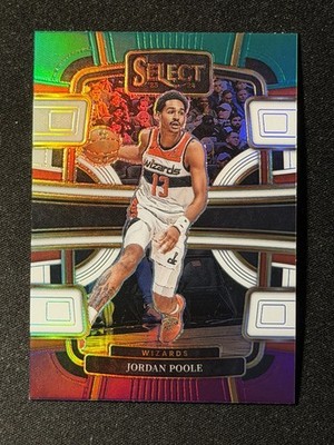 Jordan Poole 2023-24 Select Concourse Level Green White Purple #18 Wizards