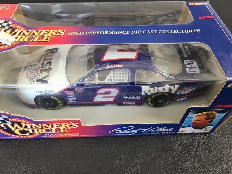 Rusty Wallace #2 1998 Mobil 1 Winner Circle 1/24 Scale Ford