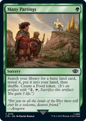 Many Partings #176 Foil Common The Lord of the Rings: Tales of Middle-earth