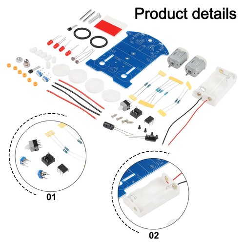 Soldering Project Kit Build Your Own Smart Car for Electronics Learning - Afbeelding 12 van 12