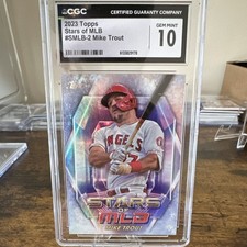 Mike Trout 2023 Topps Series 1 Stars of MLB CGC 10 #SMLB-2 Angels