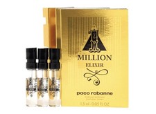 Paco Rabanne 1 Million Elixir 3x 1.5ml Travel Sample Spray Men s Cologne New