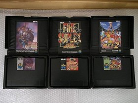 SNK Neo Geo AES ROM 7 Lot Samurai Shodown KOF 94 Super Sidekicks 2 King 2 Japan
