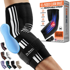   Elite Elbow Brace Support, Breathable Elbow Compression Sleeve with Gel Pad fo