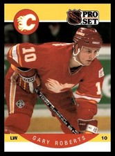 1990-91 Pro Set Gary Roberts #45 Calgary Flames NHL Hockey