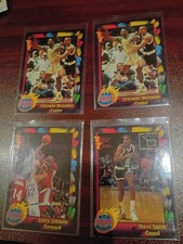 (4) 1991-92 Wildcard RED HOT ROOKIES Larry Johnson Dikembe Mutombo Steve Smith