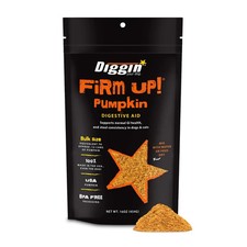 Diggin Your Dog Firm Up Pumpkin for Dogs Cats Fiber Supplement with Pump...