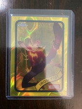 2025 Topps Chrome Marvel Yellow Lava Refractor #137 Iron Fist - NM