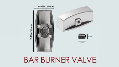 Range Valve Knob for D-Shape Control Valve Oven Stove Gas Grill Chrome