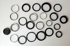 23 Assorted Photographic Filter Adapter Rings Series Holders Miscellaneous Parts