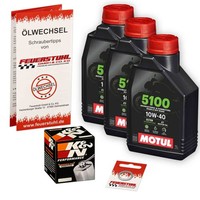 Honda VT 750 C2 Shadow (RC53) 07-13, Motul 10W40 Ester ÖL + K&N Chrom ÖLfilter