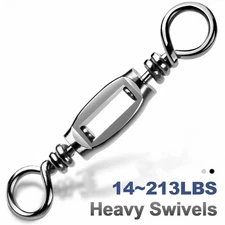 Fishing Ball Bearing Swivels Heavy Duty Swivel Stainless Steel Solid Welded Ring