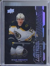 2018-19 SPx UD Black Lustrous Rookies 2019-20 Update Ryan Donato #LR-DO Auto d8g