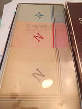Givenchy Gentleman Men's 3-Piece Handkerchief Set Striped Patterned Multicolor