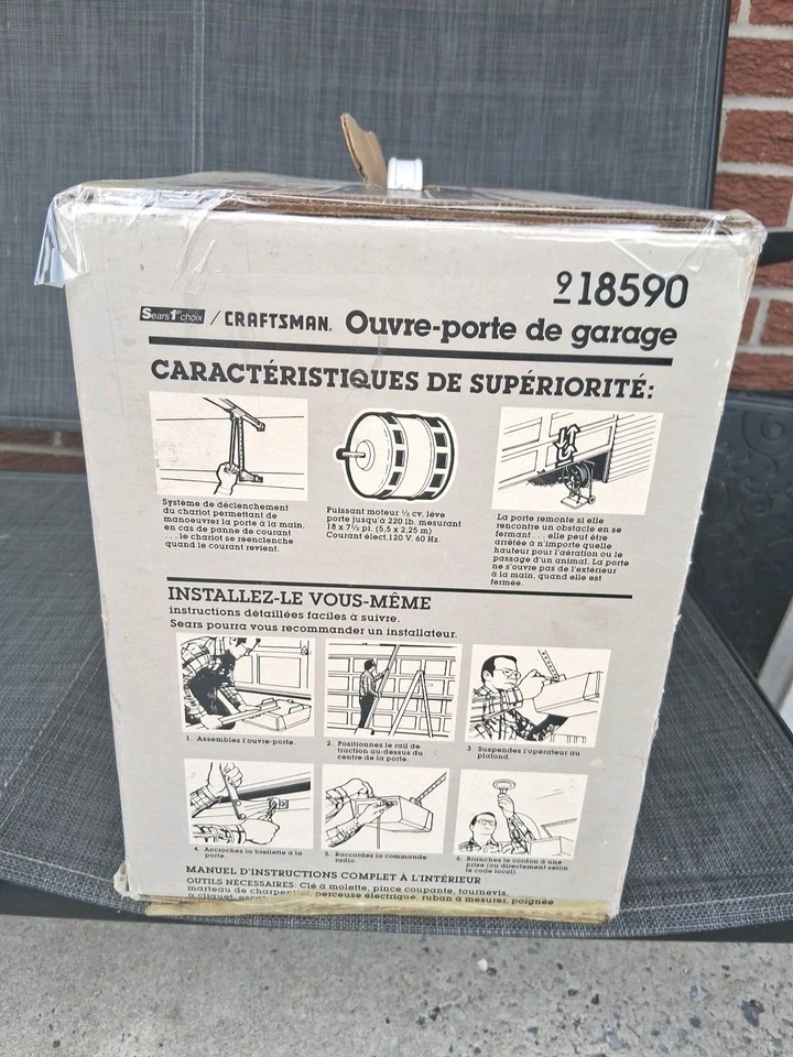 Vintage Sears Best Craftsman 1/2 HP Garage Door Opener 139.18590 New Open Box - Image 3 of 4