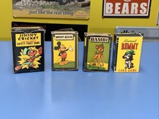 Russell Mfg. Co. Vintage 3 Walt Disney  1 Whitman Rummy Miniature Card Games