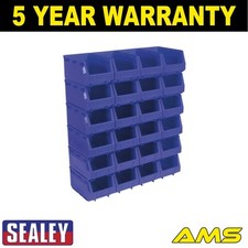 Sealey Plastic Storage Bin 150 x 240 x 130mm Blue Pack of 24 TPS324B