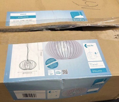 Lámpara colgante EGLO STELLATO easy fix E27 luz de techo máx. 60W incl. E27 LED 7W - Imagen 5 de 6