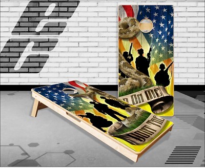 Gadsden Flag Double Cornhole Boards Bean Bag Toss Game