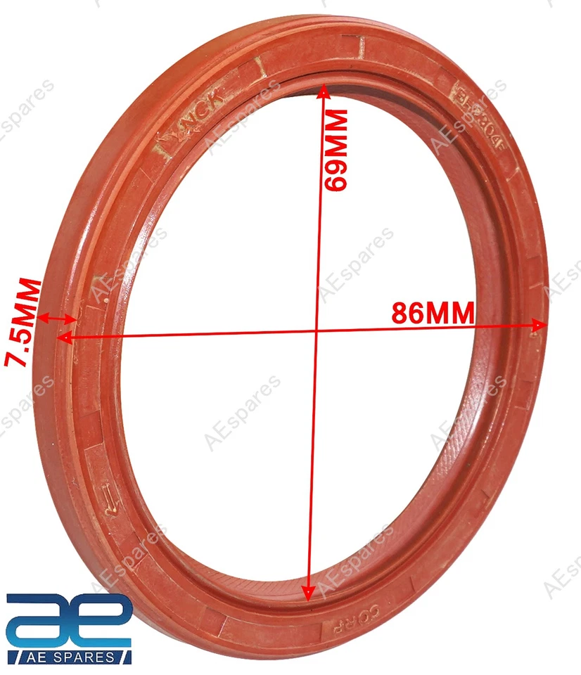 REAR MAIN BEARING OIL SEAL SET FOR SUZUKI SAMURAI 85-95 GEc - Image 2 of 4