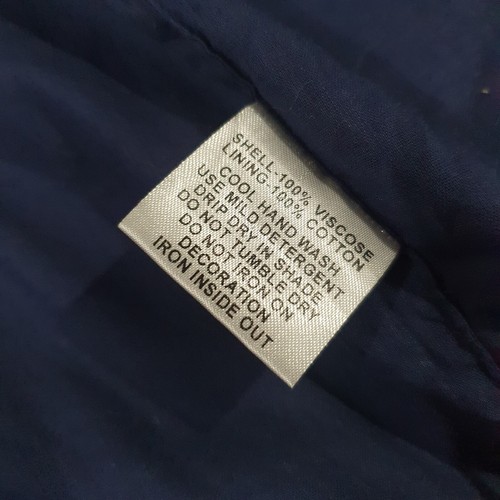 Ruby Yaya Size XL Navy Velvet Embroidered Embellished Open Soft Drape Jacket - Picture 11 of 11