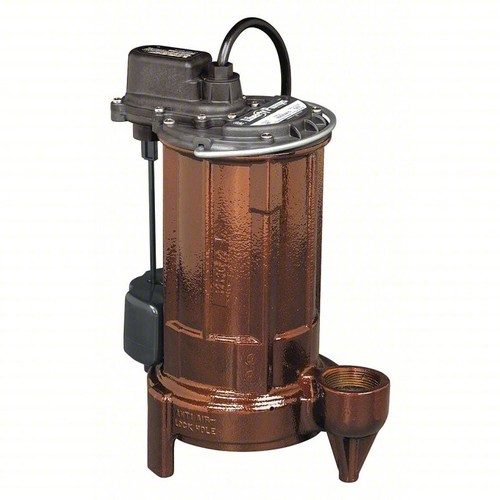 LIBERTY PUMPS Sump/Effluent Pump: 1/2, Vert. Float, 56 gpm Flow Rate @ 10' E61