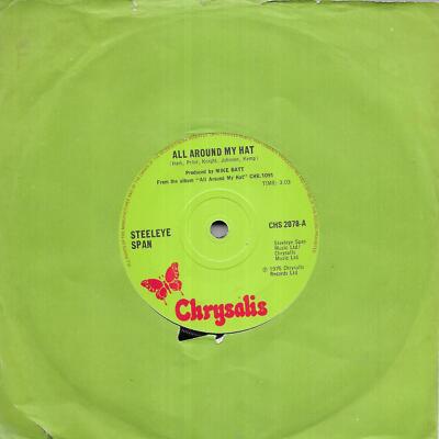Steeleye Span All Around My Hat UK 45 7'' single +Black Jack Davy