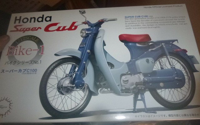 Fujimi 1 12 Honda Super Cub 1958 Early Model Motorcycle 1 Bike Kit 141244 For Sale Online