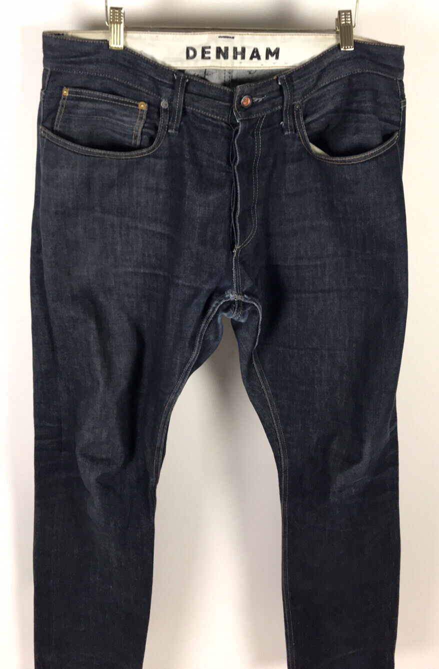 DENHAM Razor Slim Fit Selvedge Denim Jeans Men's Size 36 X 32.5 