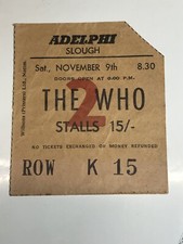 Super Rare 1968 &lsquo;The Who&rsquo; Programme & Ticket Stub Lot