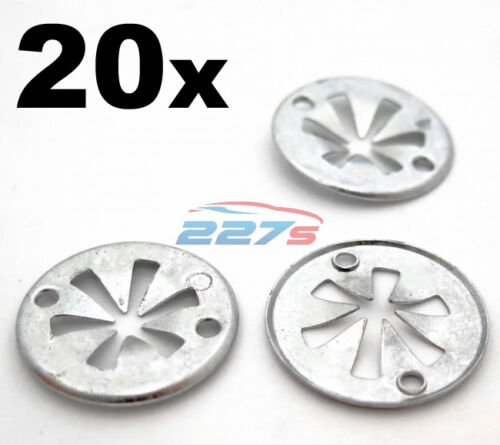 20x Volkswagen Metal Locking Star Washers- VW Underbody Heat Shield Fasteners - Picture 1 of 1