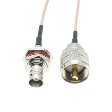 BNC Female Bulkhead To UHF Male PL259 Jumper Coax pigtail RG316 Extension Cable