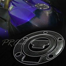 Gas Tank Fuel Cap Cover Guard Pad YZFR1/YZFR6/FZ1/FZ6R/FJR1300 Carbon Fiber Look