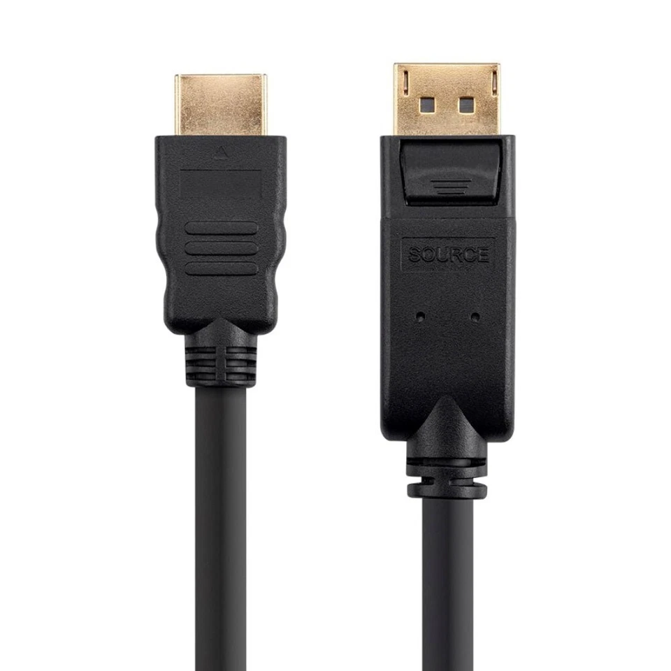 6FT DisplayPort DP 1.2a to HDMI Cable 4K 60Hz HDTV 3D 1080p MacBook Monitor - Image 2 of 4