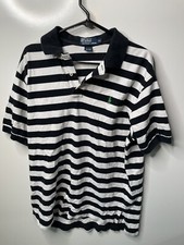Ralph Lauren Polo Black/White Short Sleeve Regular Size XL Stripped