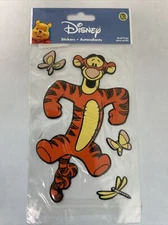 Disney TIGGER Butterflies 3-d  Puffy Sticker Large Sandylion Vintage 🧡New