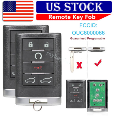 2 Car Key Fob Remote Control For 2007 2008 2009 2010 Cadillac Escalade ESV EXT