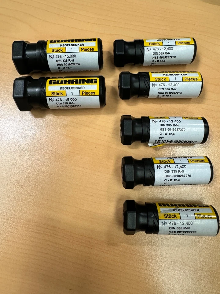 Guhring Countersink 90°.  Ø4.3mm Ø12.4mm, Ø15mm. Ø8mm No 476 - Image 2 of 4