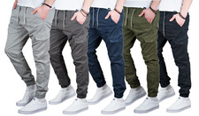 Indicode Herren Cargohose Jones Cargo Hose Stretchhose Bundhose bis 4XL